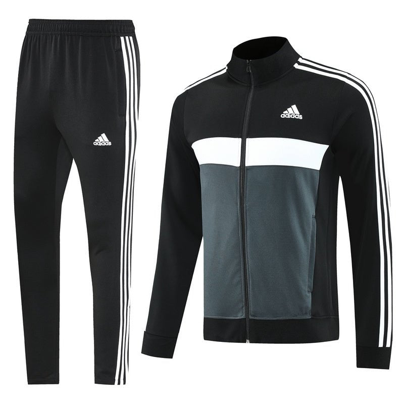 Adidas Trainingsanzug Jacke und Hose Scwharz Herren