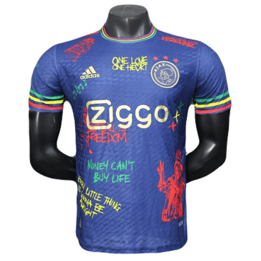 Ajax x Bob Marley 25/26 Herren Spieler-Version Dunkelblau