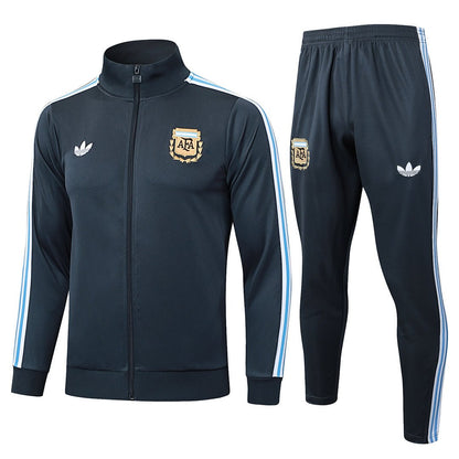 Argentinien Trainingsanzug 25/26 Jacke und Hose Herren Grau