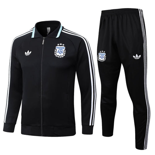 Argentinien Trainingsanzug 26/27 Jacke und Hose Schwarz