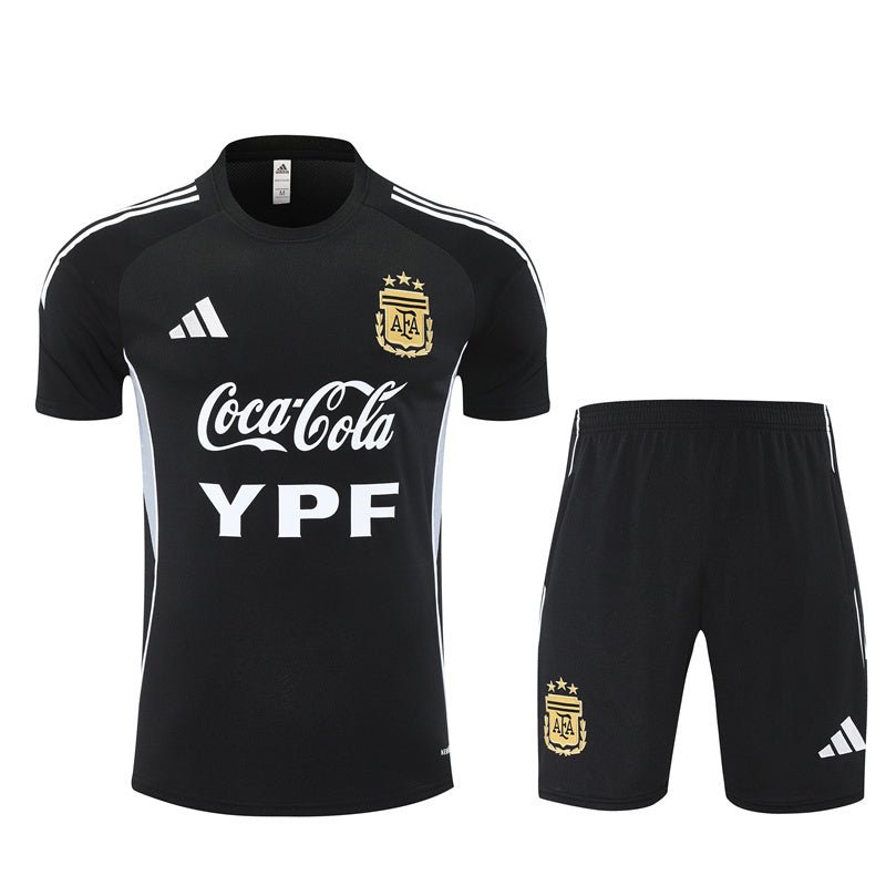 Argentinien Trainingsset 25/26 Trikot und Shorts Schwarz
