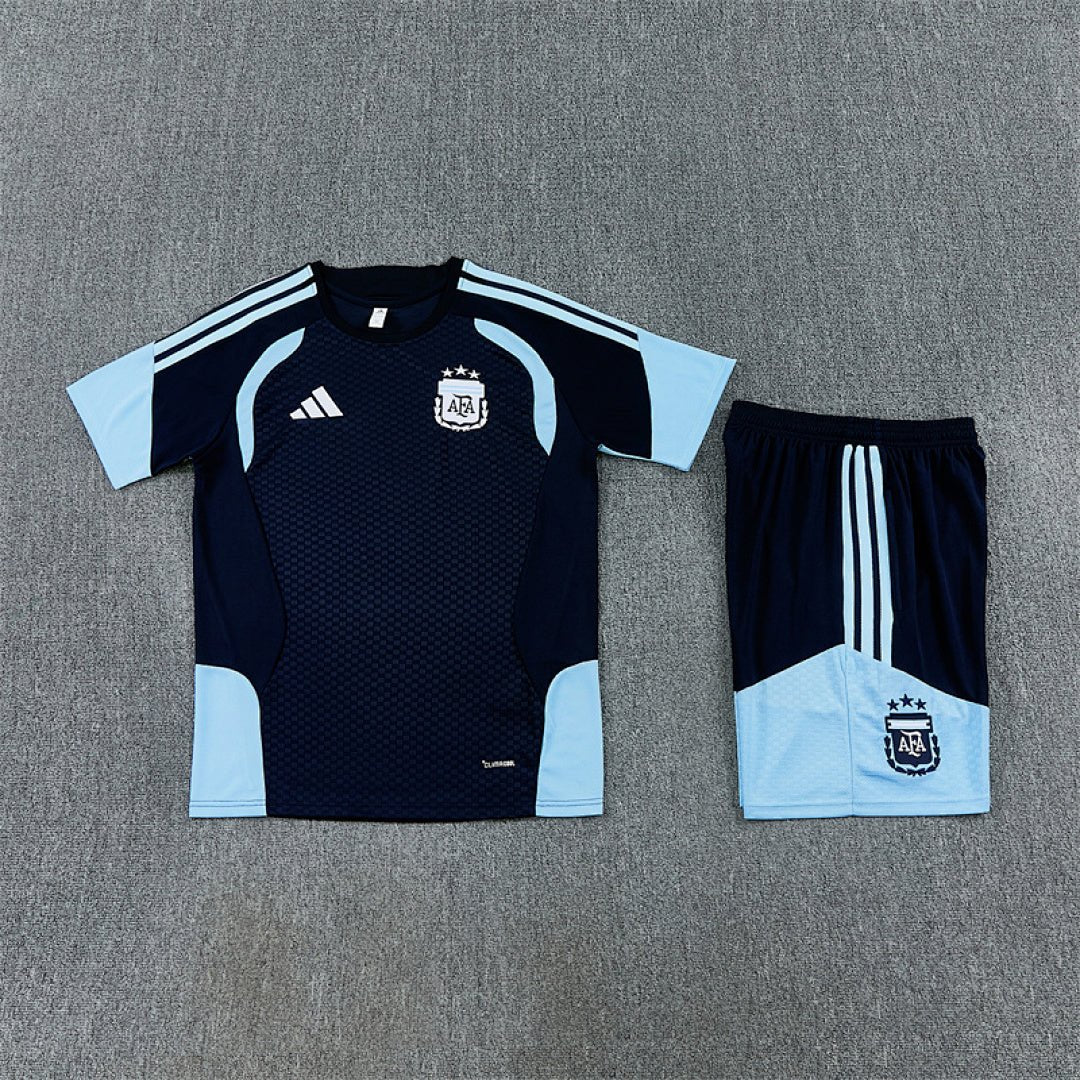 Argentinien Trainingsset 26/27 Trikot und Shorts Marineblau