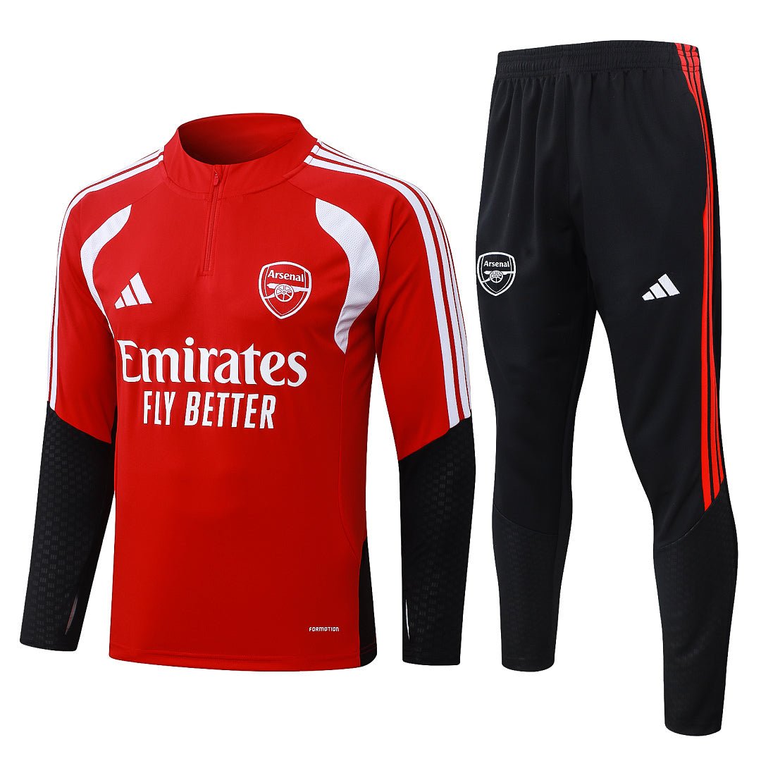 Arsenal Trainingsanzug 26/27 Jacke Rot & Hose Schwarz