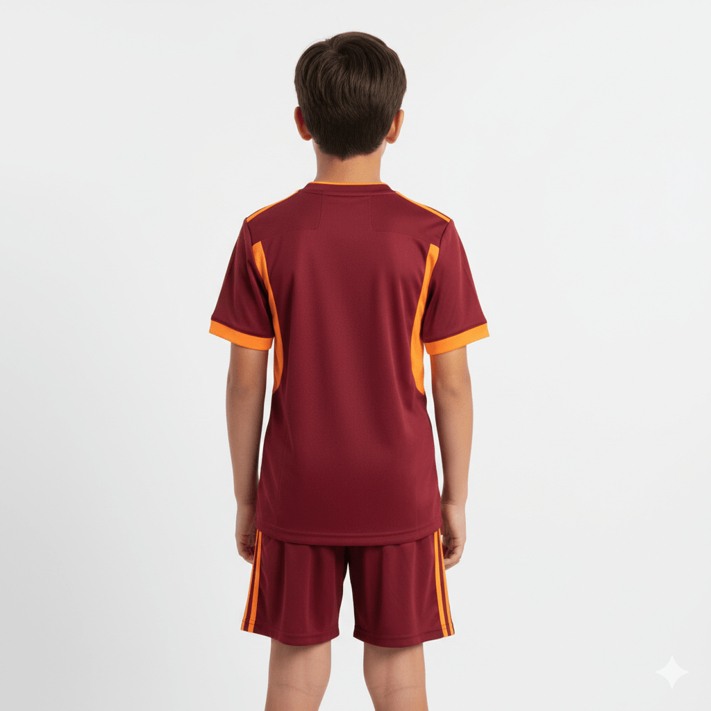 AS Roma Kinder Heimset 25/26 Trikot und Shorts