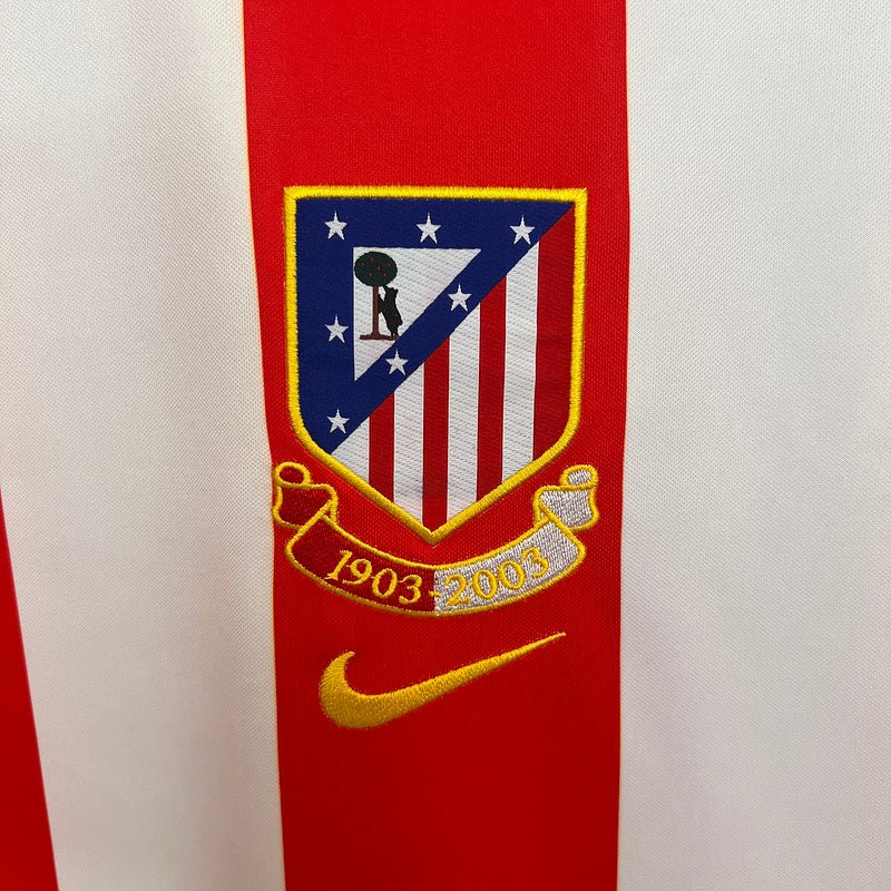 Atlético Madrid Heimtrikot 03/04 Herren Fan-Version (Retro)