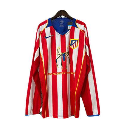 Atlético Madrid Langarm Heimtrikot 04/05 Herren Fan-Version (Retro)