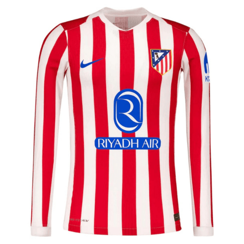 Atlético Madrid Langarm Heimtrikot 25/26 Herren Fan-Version