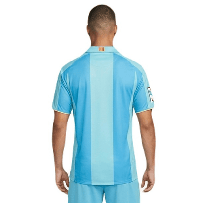 Barcelona Auswärtstrikot 07/08 Herren Fantrikot Blau (Retro)