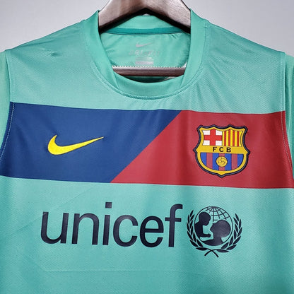 Barcelona Auswärtstrikot 10/11 Herren Fan-Version Blau (Retro)