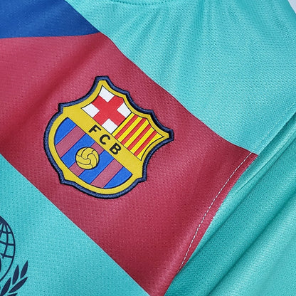 Barcelona Auswärtstrikot 10/11 Herren Fan-Version Blau (Retro)