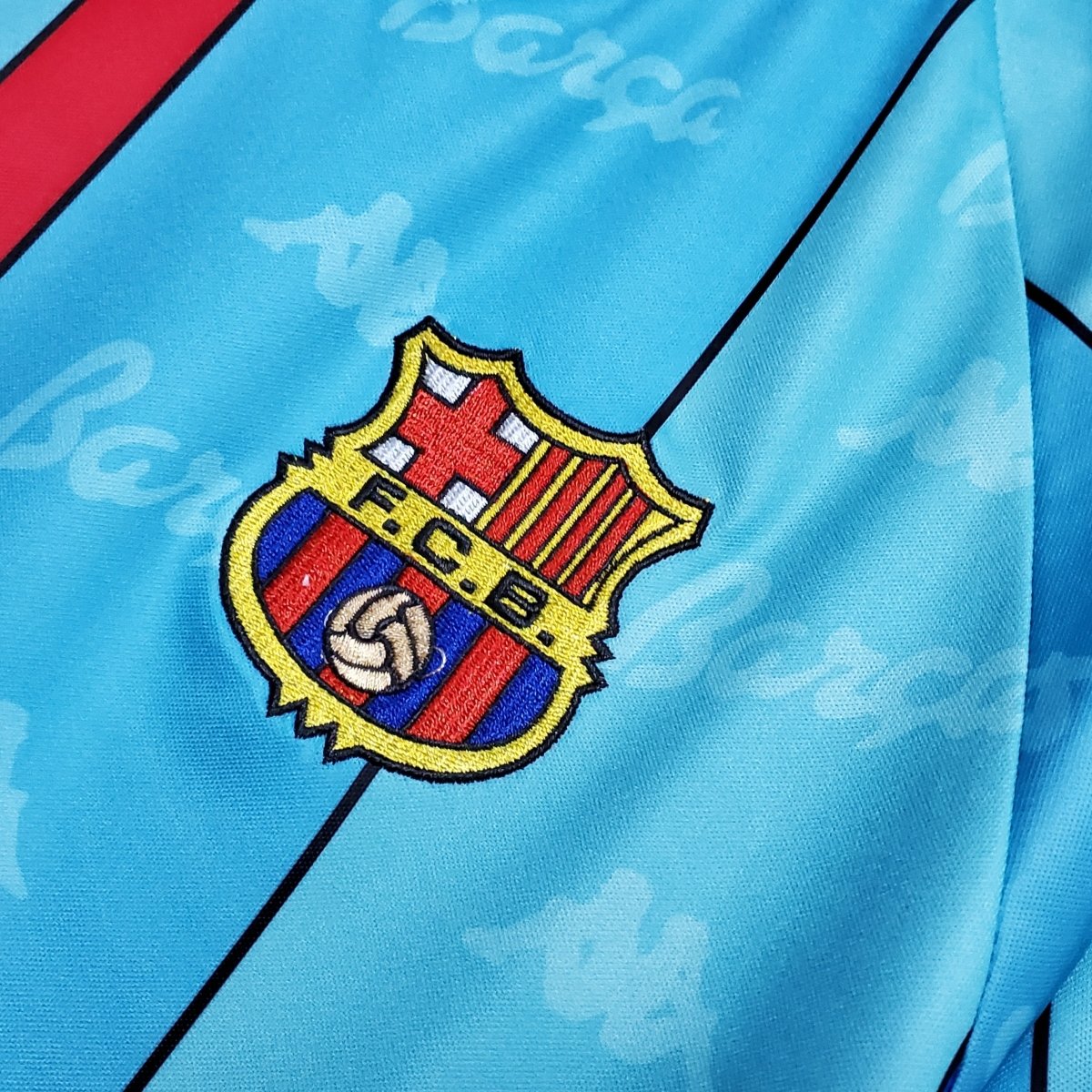 Barcelona Auswärtstrikot 96/97 Herren Fan-Version Blau (Retro)