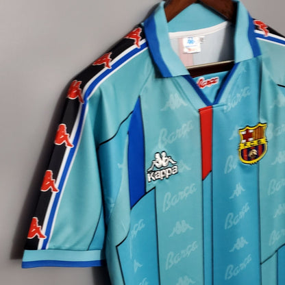 Barcelona Auswärtstrikot 96/97 Herren Fan-Version Blau (Retro)