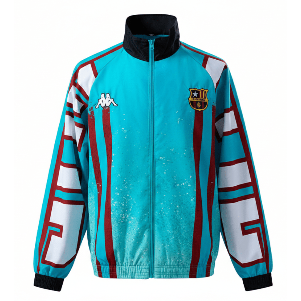 Barcelona Jacke Retro Herren Blau