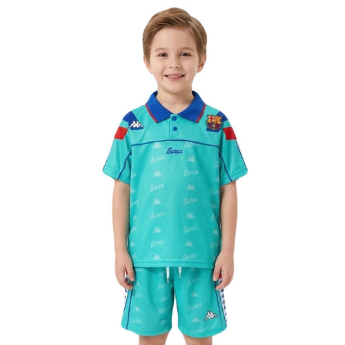 Barcelona Kinder-Set Auswärtstrikot 1992/95 Trikot und Shorts (Retro)