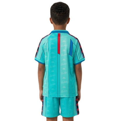 Barcelona Kinder-Set Auswärtstrikot 1996/97 Trikot und Shorts (Retro)