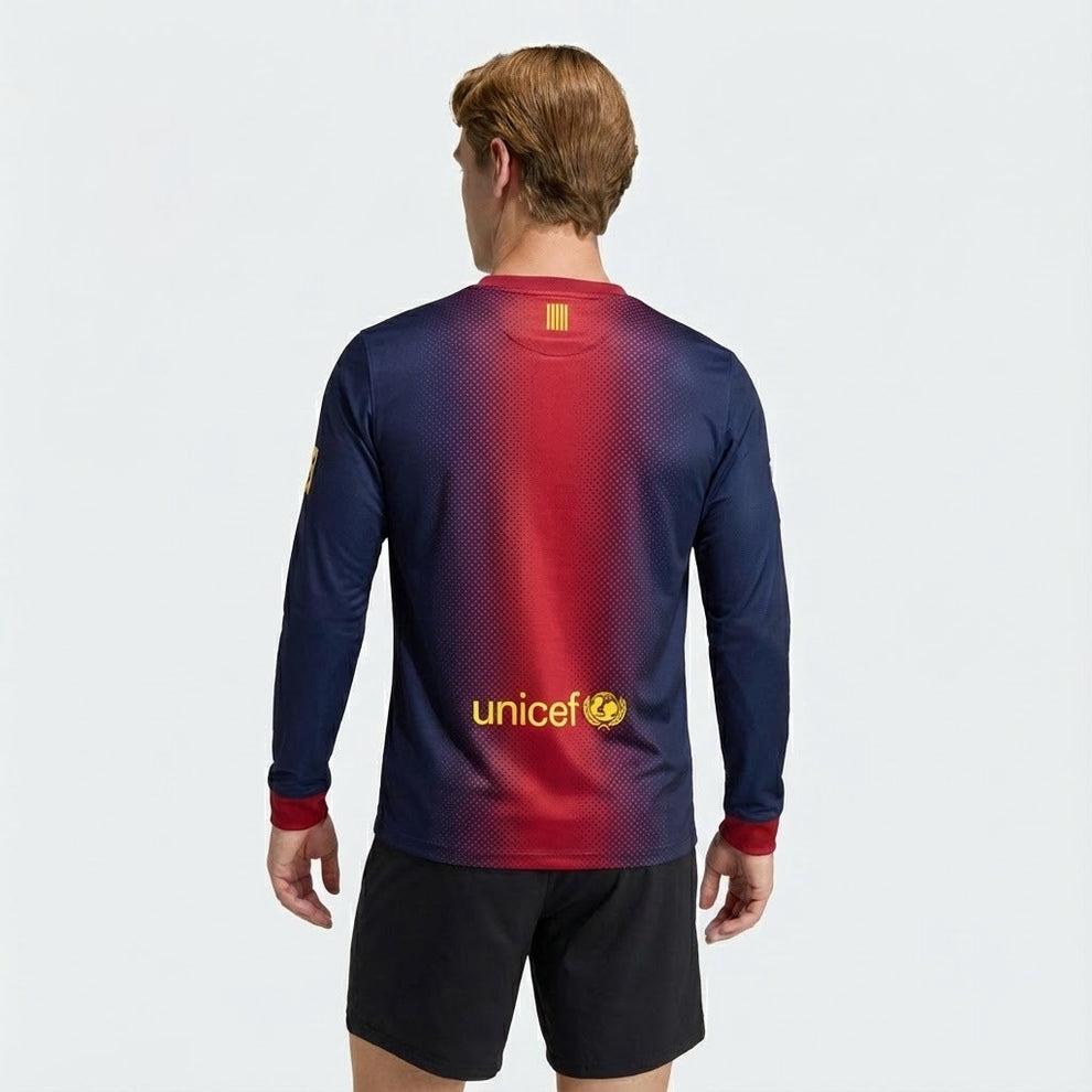 Barcelona Langarm Heimtrikot 12/13 Herren Fan-Version (Retro)