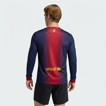 Barcelona Langarm Heimtrikot 12/13 Herren Fan-Version (Retro)