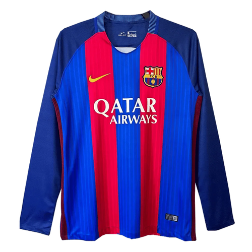 Barcelona Langarm Heimtrikot 17/18 Herren Fan-Version (Retro)