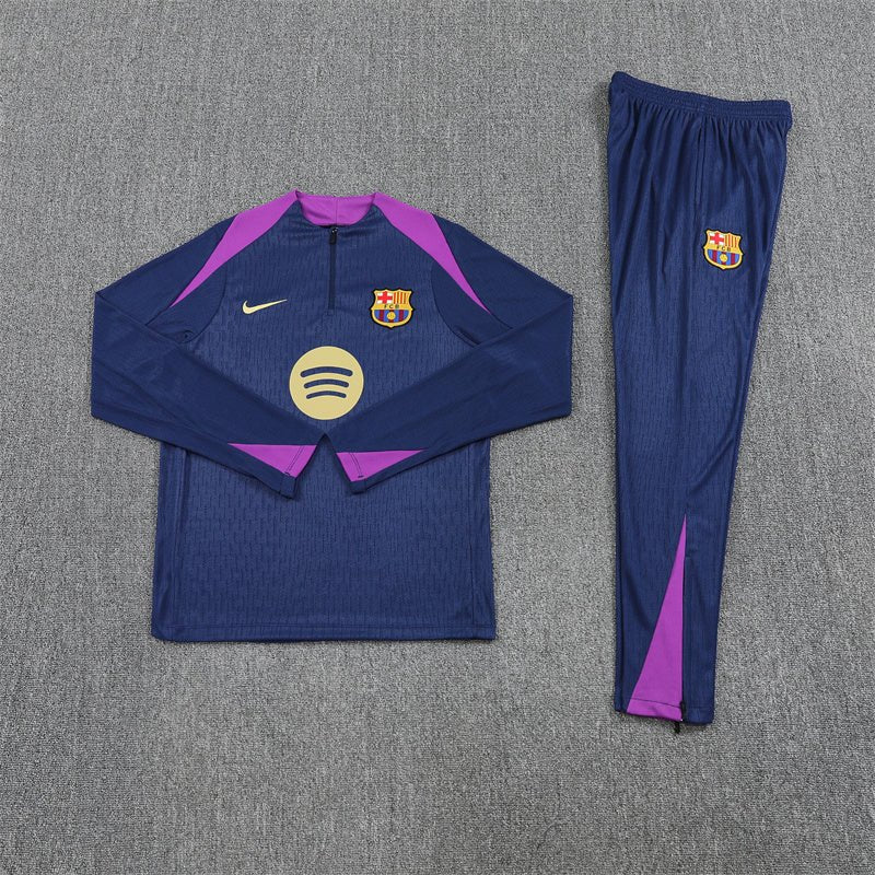 Barcelona Trainingsanzug 25/26 Herren Jacke und Hose Dunkelblau