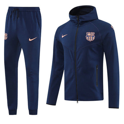 Barcelona Trainingsanzug 25/26 Jacke und Hose Dunkelblau Herren