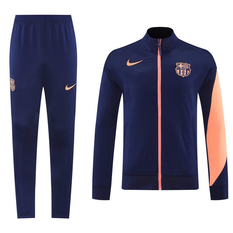 Barcelona Trainingsanzug Jacke und Hose 25/26 Dunkelblau