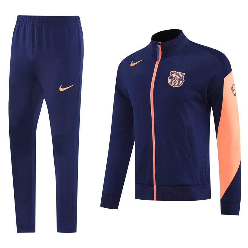 Barcelona Trainingsanzug Jacke und Hose 25/26 Dunkelblau