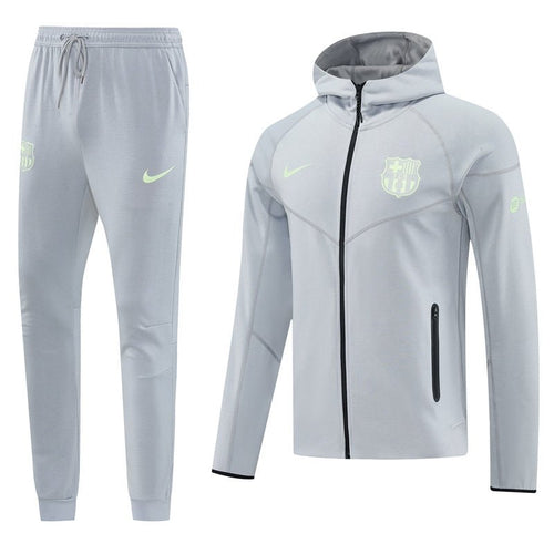 FC Barcelona Trainingsanzug Jacke und Hose 25/26 Herren Grau