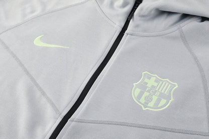 FC Barcelona Trainingsanzug Jacke und Hose 25/26 Herren Grau