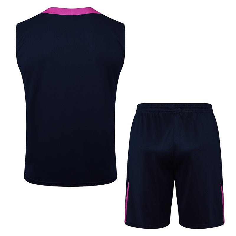 Barcelona Trainingsset 25/26 Tanktop und Shorts Marineblau