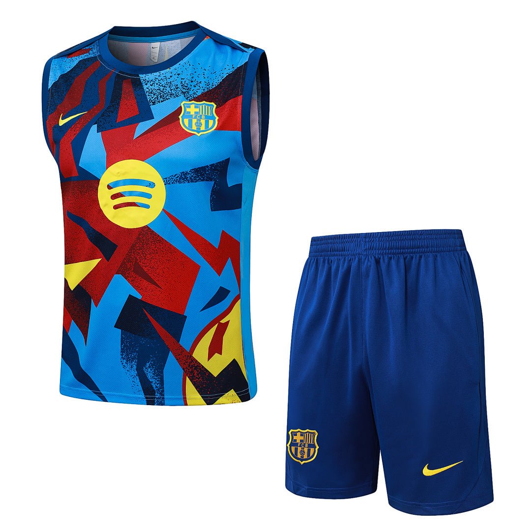Barcelona Trainingsset 25/26 Tanktop und Shorts