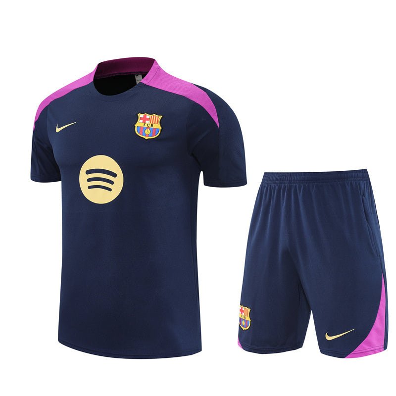 Barcelona Trainingsset 25/26 Trikot und Shorts Marineblau