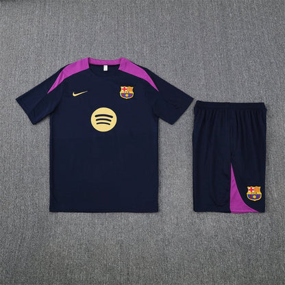 Barcelona Trainingsset 25/26 Trikot und Shorts Marineblau