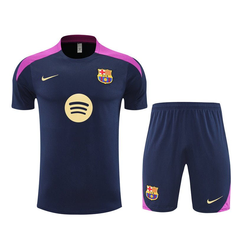 Barcelona Trainingsset 25/26 Trikot und Shorts Marineblau