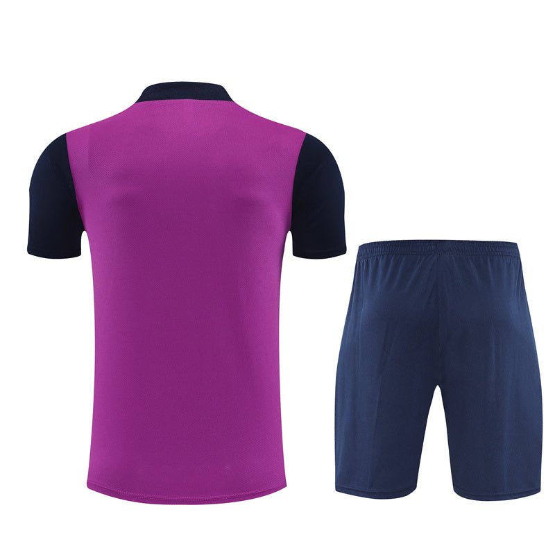 Barcelona Trainingsset 25/26 Trikot Lila und Shorts