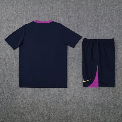 Barcelona Trainingsset 25/26 Trikot und Shorts Marineblau