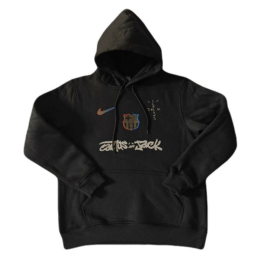 FC Barcelona Travis Scott Hoodie Herren Schwarz