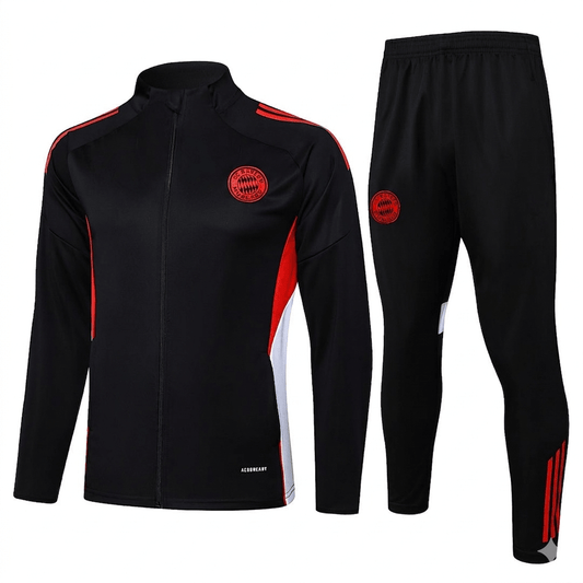 Bayern München Trainingsanzug 25/26 Jacke und Hose Schwarz