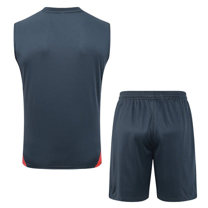 Bayern München Trainingsset 25/26 Tanktop und Shorts Grau