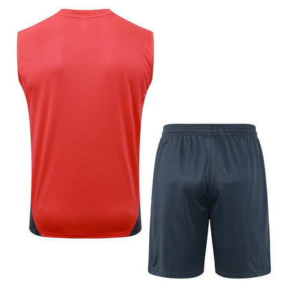 Bayern München Trainingsset 25/26 Tanktop Orange und Shorts