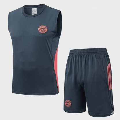 Bayern München Trainingsset 25/26 Tanktop und Shorts Grau