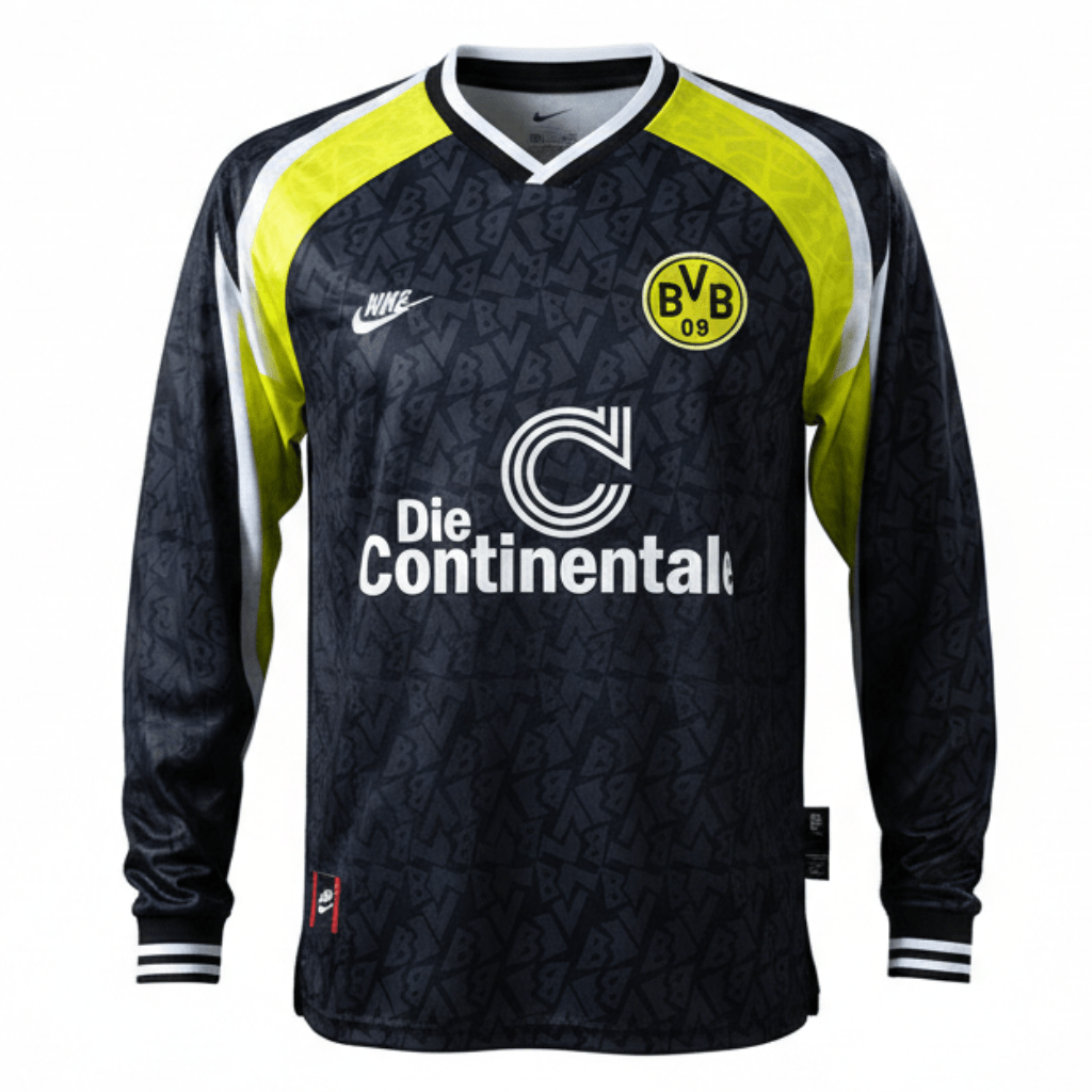 Borussia Dortmund Auswärtstrikot Langarm 95/96 Herren Fan-Version (Retro)