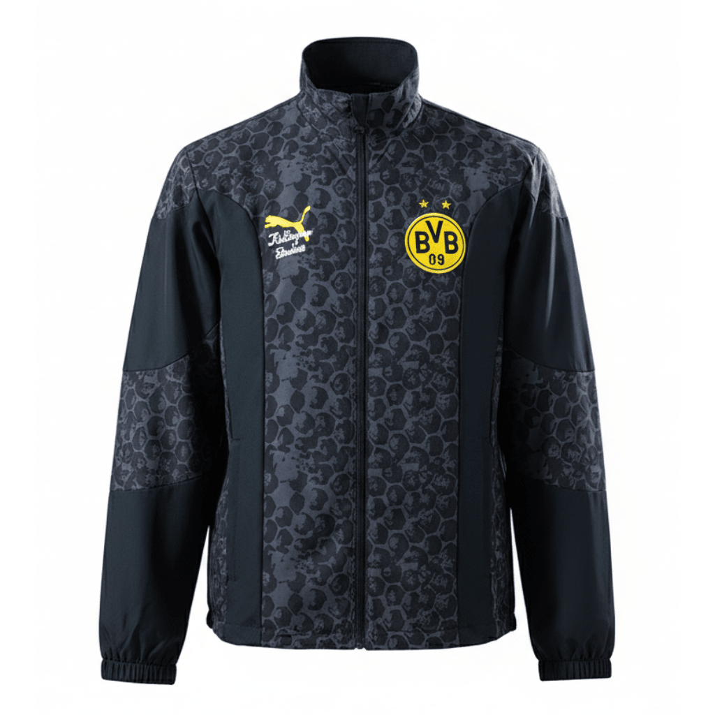 Borussia Dortmund Jacke Reversibel 25/26 Herren Schwarz