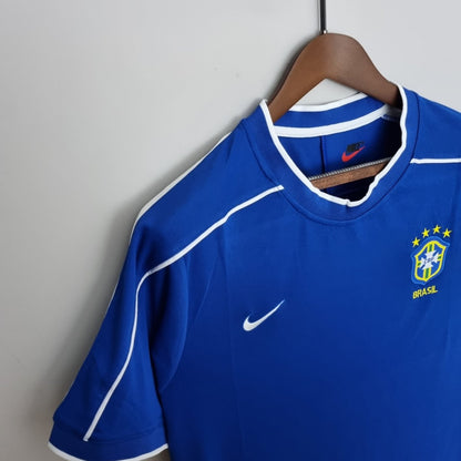 Brasilien Auswärtstrikot 98/99 Herren Fan-Version Blau (Retro)