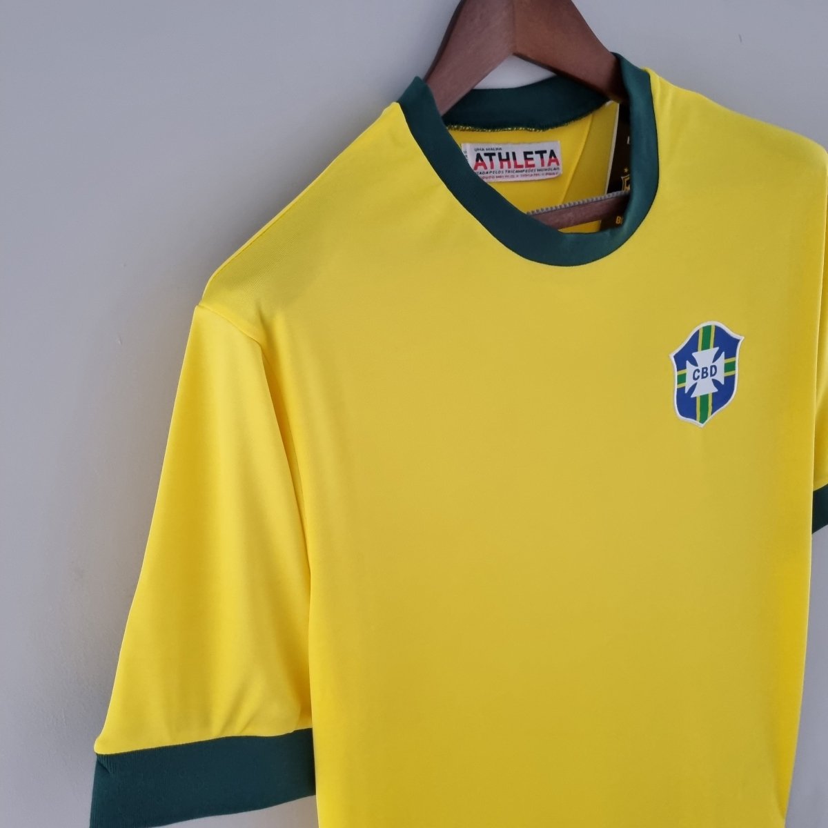 Brasilien Heimtrikot 1970 Herren Fan-Version Gelb (Retro)