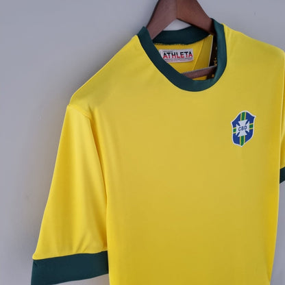 Brasilien Heimtrikot 1970 Herren Fan-Version Gelb (Retro)