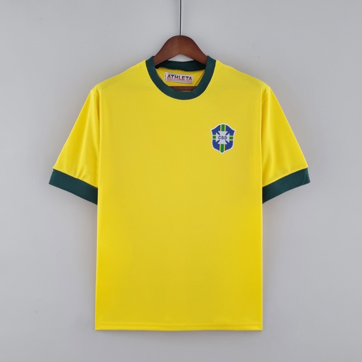 Brasilien Heimtrikot 1970 Herren Fan-Version Gelb (Retro)