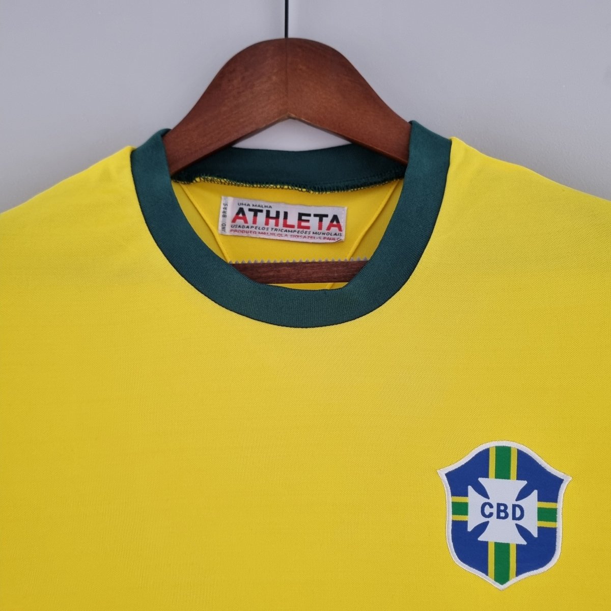 Brasilien Heimtrikot 1970 Herren Fan-Version Gelb (Retro)