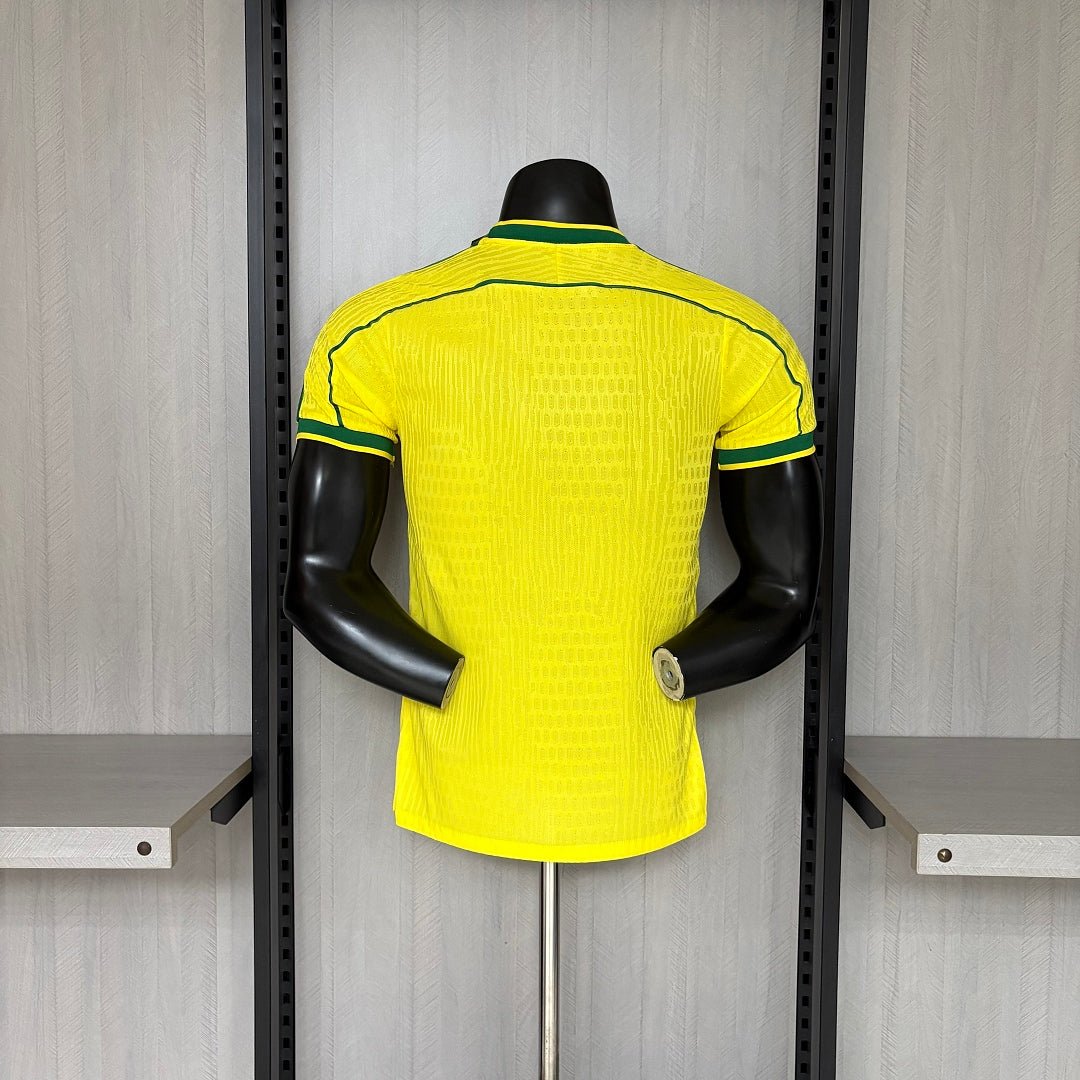 Brasilien Heimtrikot 1998 Herren Spieler-Version (Retro)