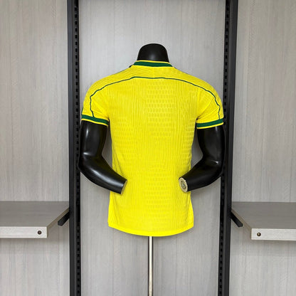 Brasilien Heimtrikot 1998 Herren Spieler-Version (Retro)