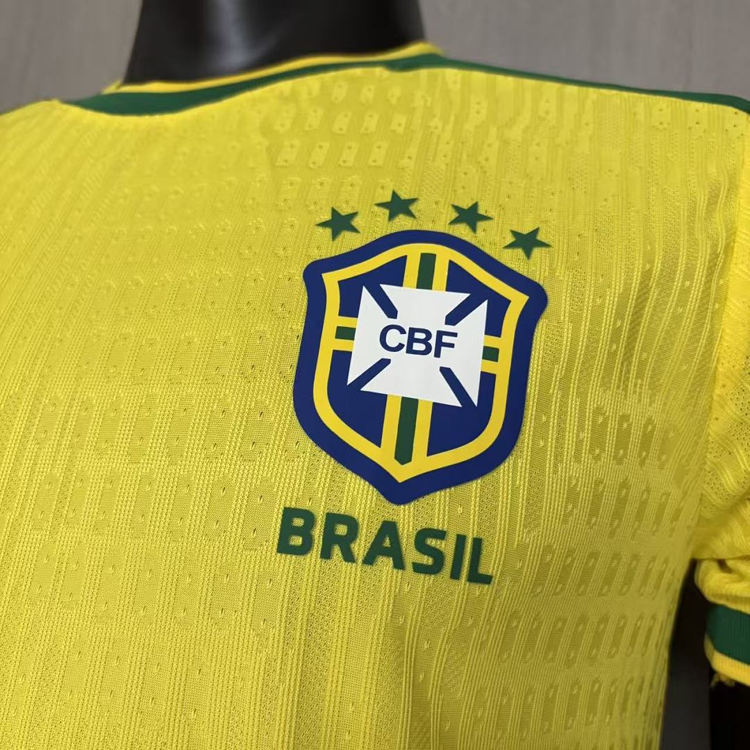 Brasilien Heimtrikot 1998 Herren Spieler-Version (Retro)